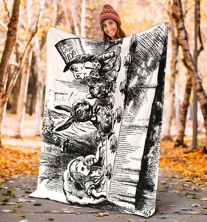 Tea Party Fleece Throw