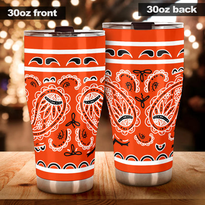Perfect Orange Bandana Tumblers