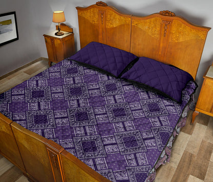 Quilt Set - Double Grape Bandana DB Quilt w/Shams