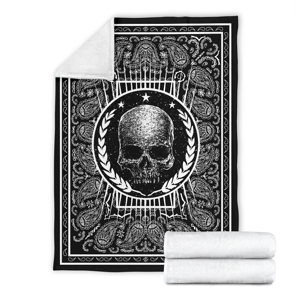 bandana and skull blanket