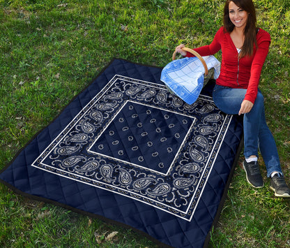 Quilt - Navy Blue Bandana Quilt