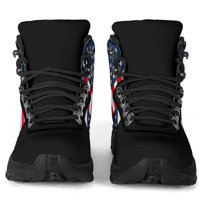 American Flag Bandana Alpine Boots