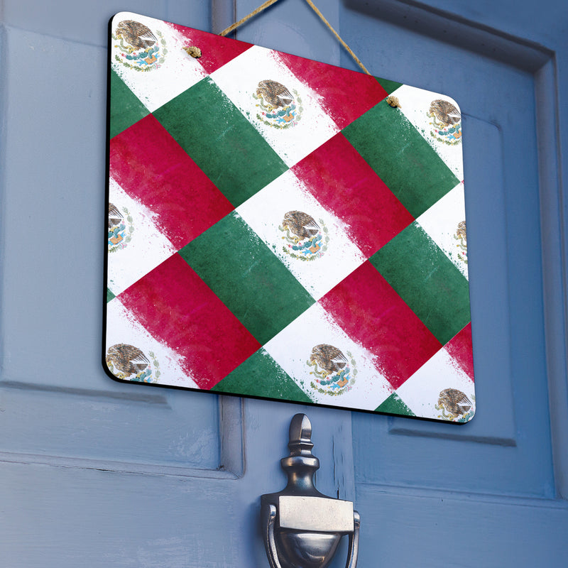 Mexican Flag Door Signs