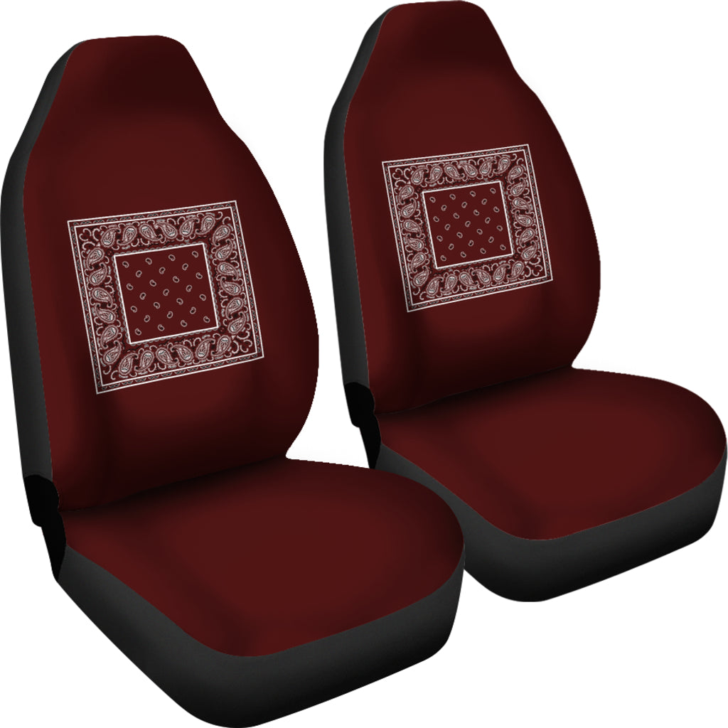 burgundy seat cover