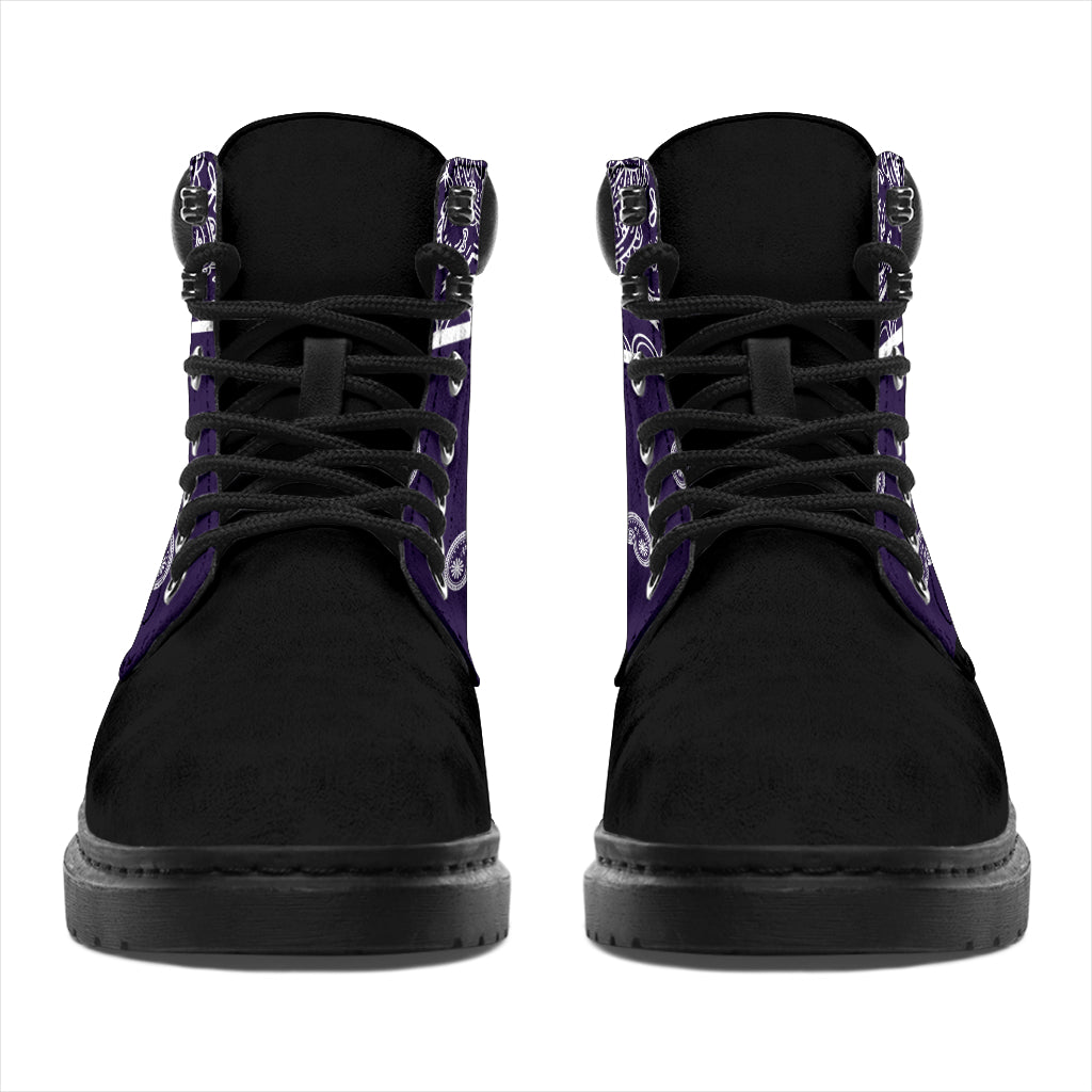 Royal Purple Bandana Blackout All Season Boots