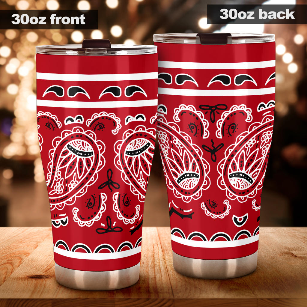 Classic Red Bandana Tumblers