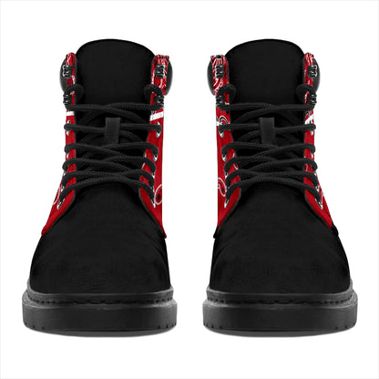 Classic Red Bandana Blackout All Season Boots