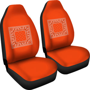 orange car seat covers