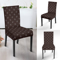 Coffee Brown Bandana Dining Chair Covers - 4 Patterns