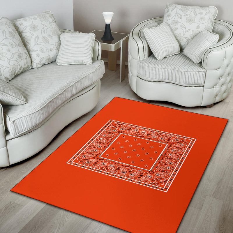 orange area rugs