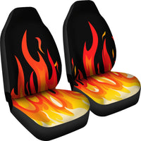 flame muscle car seat covers