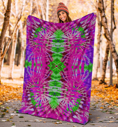 Tie Dye Fleece Throws