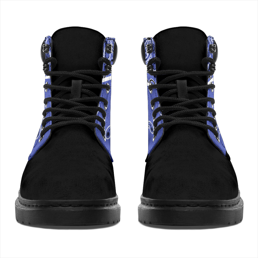 Ocean Blue Bandana Blackout All Season Boots