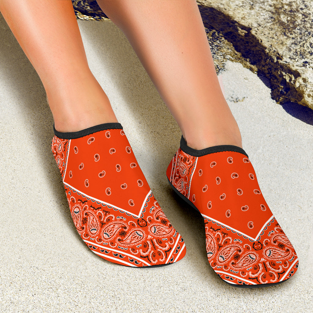 Perfect Orange Bandana Split Water Shoes