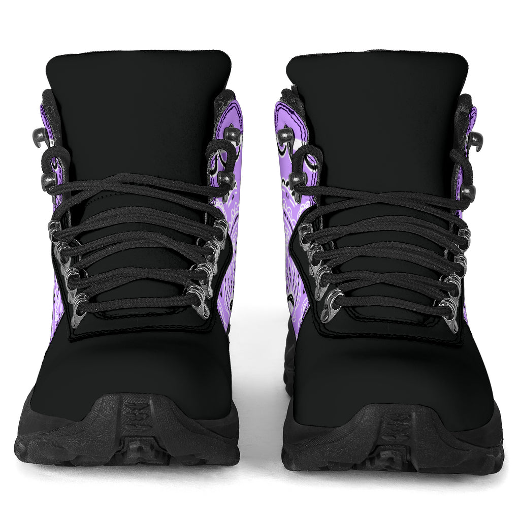 Light Lilac Bandana Alpine Boots