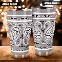 Classic Gray Bandana Tumblers