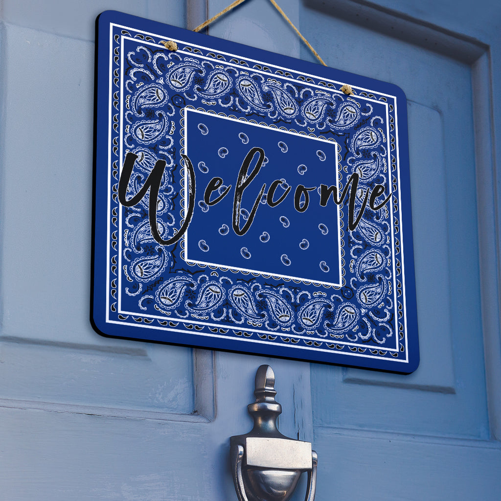 Royal Blue Bandana Signs