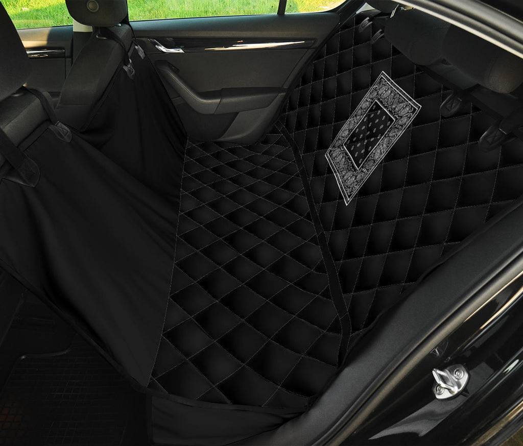 Black Bandana Car Pet Seat Covers