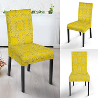 Sunshine Yellow Bandana Dining Chair Covers - 4 Patterns