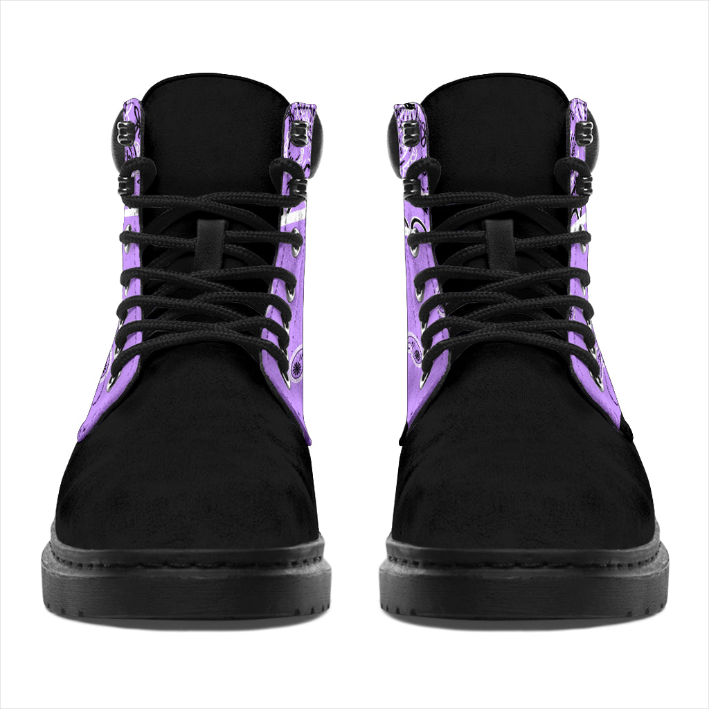 Lilac Bandana Blackout All Season Boots