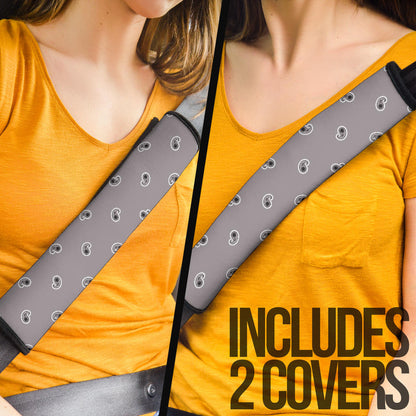 Classic Gray Bandana Seat Belt Covers - 3 Styles