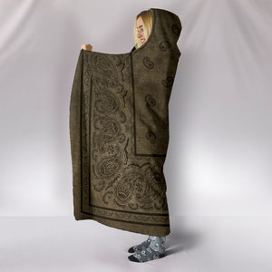 Ultimate Brown Faded Bandana Hooded Blanket