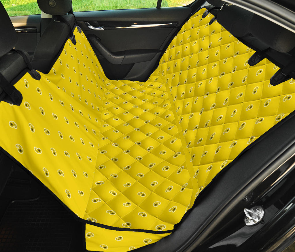 yellow seat cover for pets