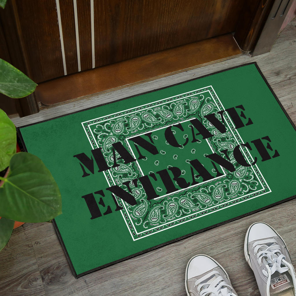 Classic Green Bandana Funny Door Mats