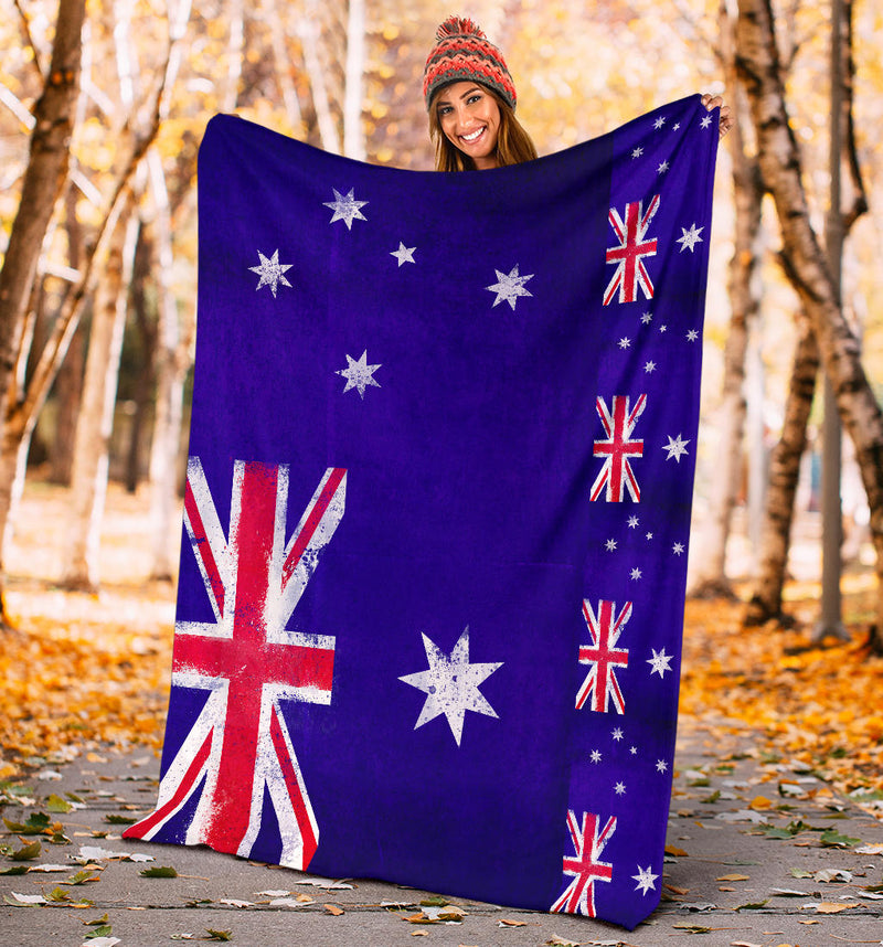 Australia Flag Fleece Throw Blankets