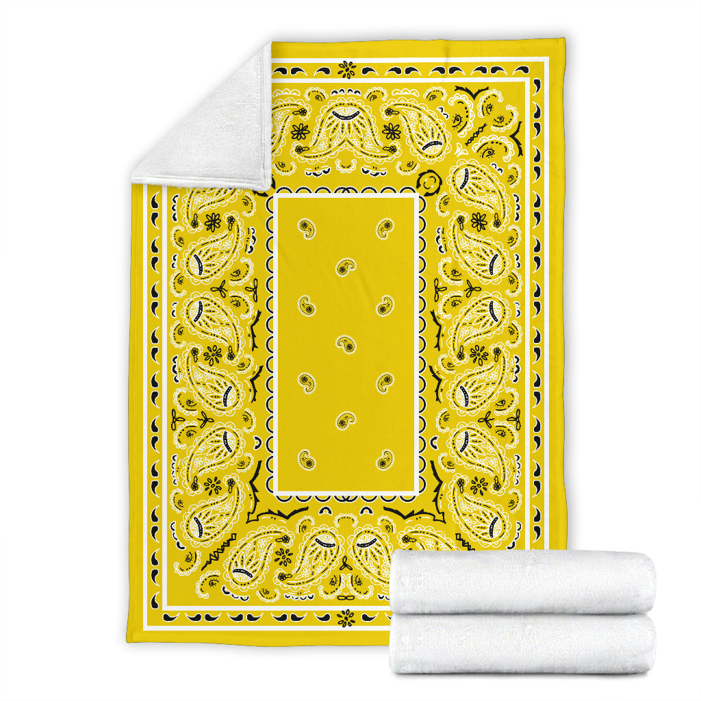 Bandana Fleece Throw Blanket