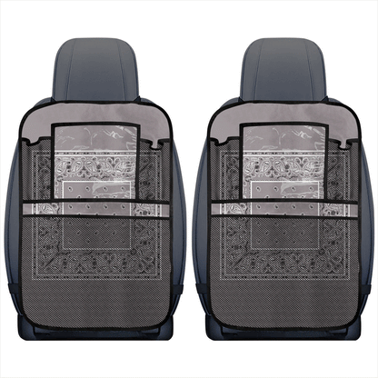 Classic Gray  Bandana Car Seat Organizers