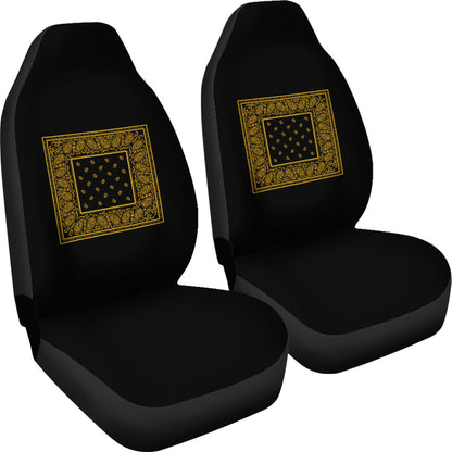 black and gold minimal bandana