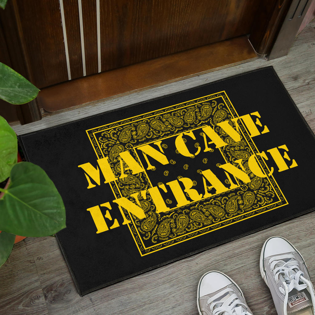 Black Gold Bandana Door Mats