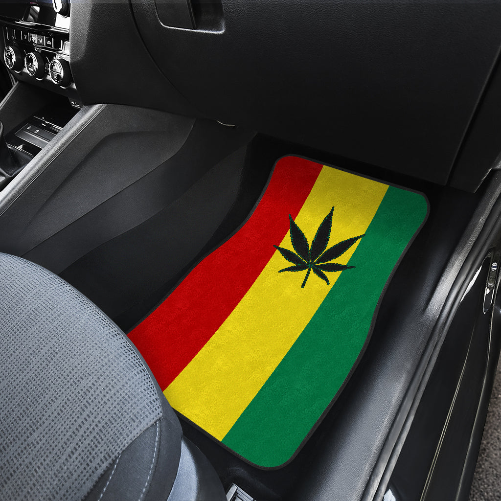 Rasta pot leaf Car Floor Mats