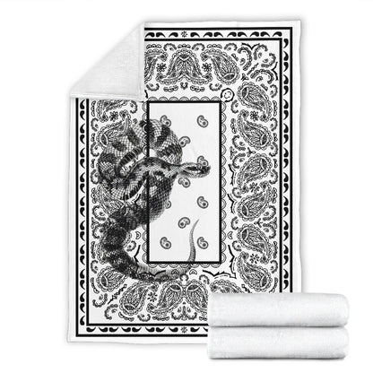 blanket with snake design
