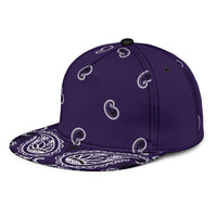Royal Purple Bandana Classic Snapback Cap