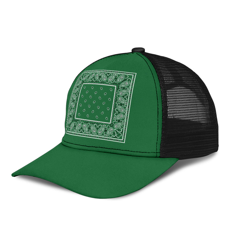 green bandana hat