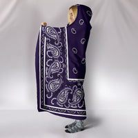 Purple Bandana Hooded Blankets
