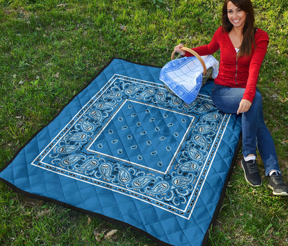 Quilt - Sky Blue Bandana Quilt