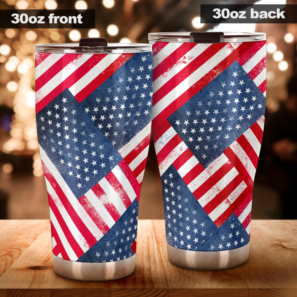 American Flag Bandana Tumblers