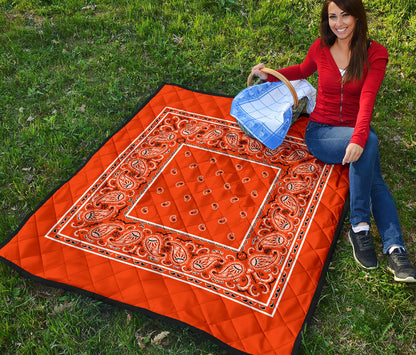 Quilt - Perfect Orange Bandana Quilt