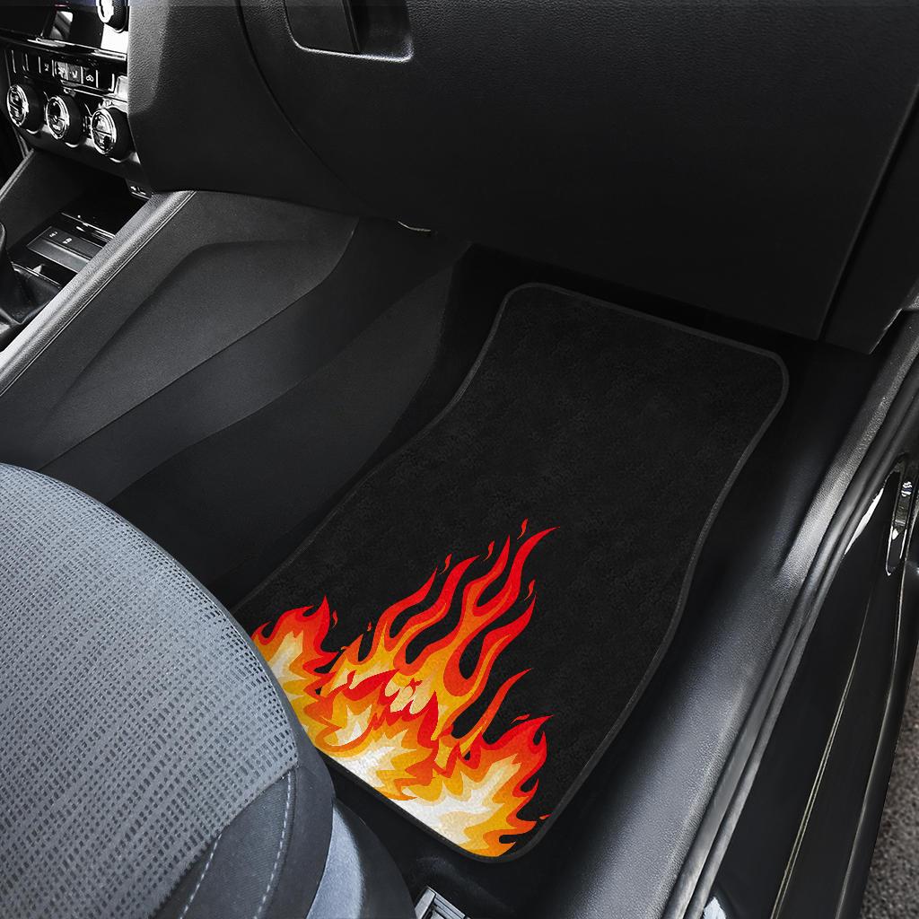 Flame Bandana Auto Floor Mats Set of 4
