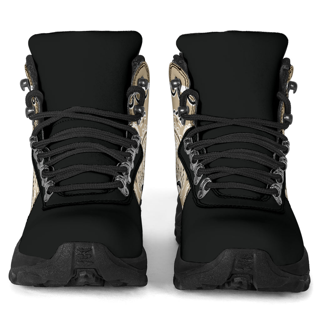 Khaki Bandana Alpine Boots