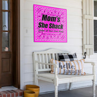 Abruptly Pink Bandana Metal Signs