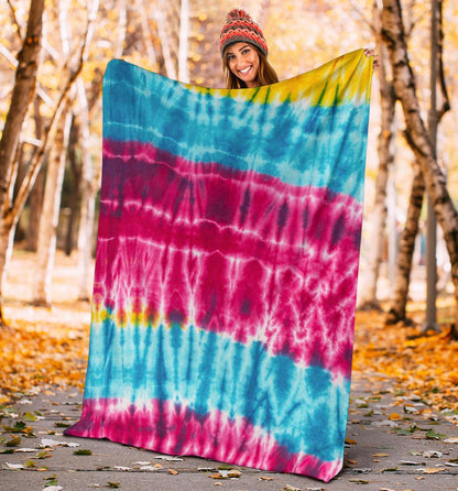 Hippie Tie Dye Fleece Throws