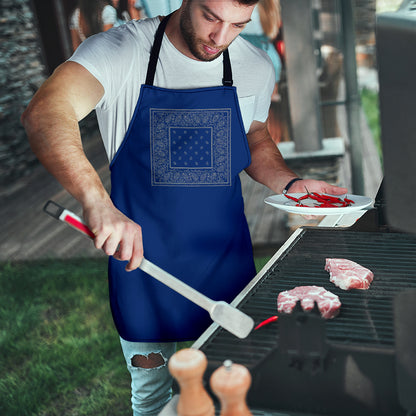 Blue and Gray Bandana Aprons