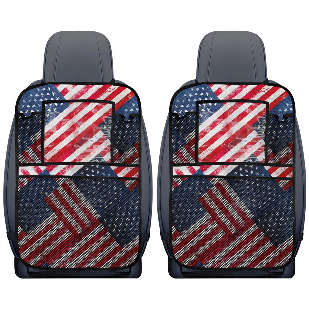 American Flag  Bandana Car Seat Organizers