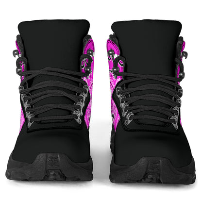 Abruptly Pink Bandana Alpine Boots