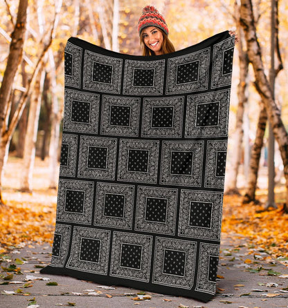 Black Bandana Blanket