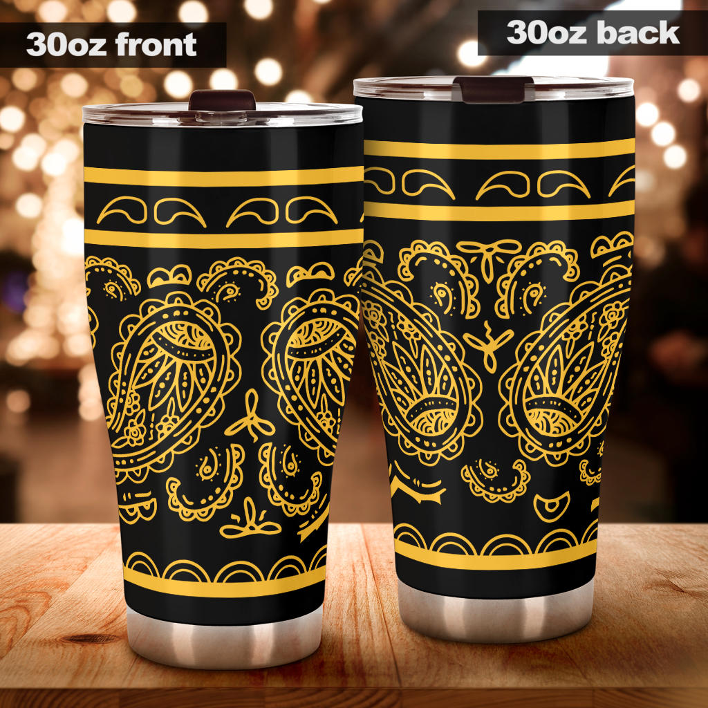 Black Gold Bandana Tumblers